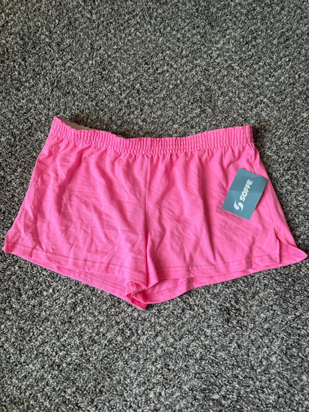 Soffe Bright Pink Women’s/Teen’s Low Rise Athletic Shorts